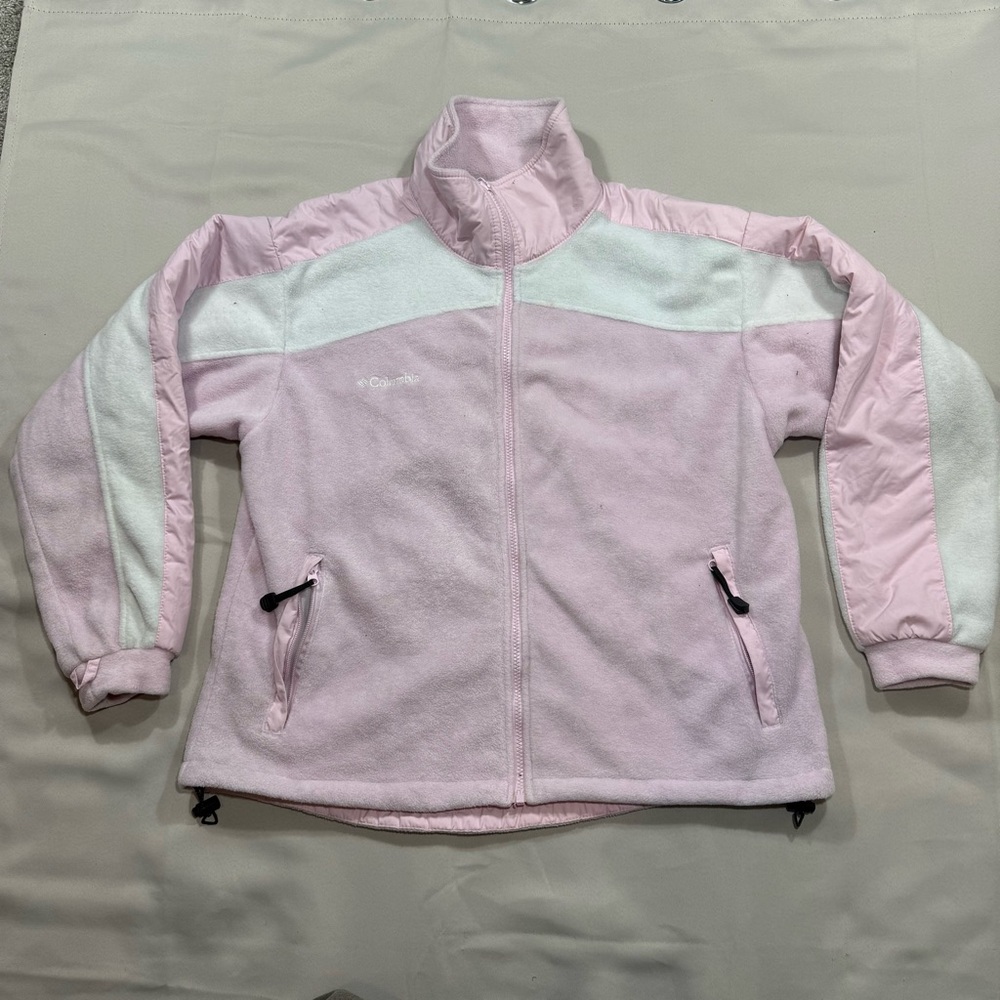 Columbia Women's Vertex Interchange Full Zip Fleece Jacket Pink sz: L